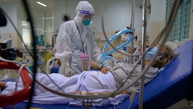 Bệnh nhân mắc Covid-19 đang điều trị tại Bệnh viện quận Gò Vấp