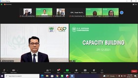 Ông Chamnan phát biểu tại chương trình