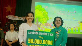 Khoảng 2 tỷ đồng hỗ trợ Trung tâm Nuôi dạy trẻ khuyết tật Võ Hồng Sơn 