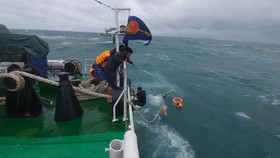 Quảng Ngãi: Cứu nạn ngư dân trên tàu cá bị phá nước, chìm tàu