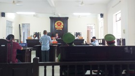 Phiên tòa xét xử bị cáo Hoàng Tuấn Quốc (ảnh CTV)