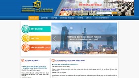 Trang chủ hệ thống đối thoại doanh nghiệp - chính quyền trực tuyến