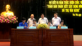 Ủy ban MTTQ Việt Nam quận Tân Phú và các tổ chức thành viên của quận ký kết chương trình phối hợp
