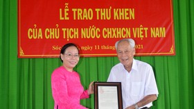 Chủ tịch nước Nguyễn Xuân Phúc gửi thư khen cụ ông 98 tuổi