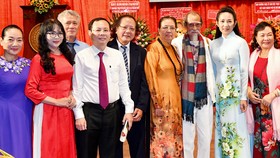 Phó Bí thư Thành ủy TPHCM Nguyễn Văn Hiếu dự Lễ kỷ niệm 40 năm ngày thành lập Hội Điện ảnh TPHCM. Ảnh: VIỆT DŨNG