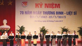 Đà Nẵng: Long trọng tổ chức kỷ niệm 70 năm Ngày Thương binh - Liệt sĩ