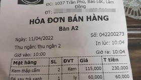 Phạt tiền quán cà phê bị tố "chặt chém” du khách ở Bảo Lộc