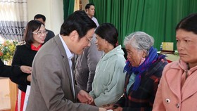 Trưởng Ban Nội chính Trung ương Phan Đình Trạc tiếp xúc cử tri tại xã Đạ Nhim (Lâm Đồng)