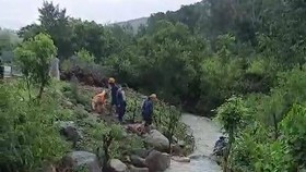 Cha và 2 con nhỏ chết thảm do nước lũ cuốn ở Khánh Hòa
