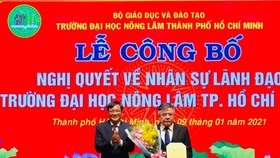PGS-TS Huỳnh Thanh Hùng giữ quyền hiệu trưởng ĐH Nông lâm TPHCM