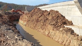 Nguồn nước thô cung cấp cho Nhà máy nước Thuận Nam đã chảy qua đoạn kênh được nắn dòng để đổ về hồ chứa