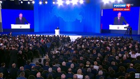 Buổi đọc Thông điệp liên bang 2018 cũa Tổng thống Nga V.Putin thu hút đông đảo thính giả