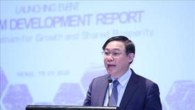 Phó Thủ tướng Vương Đình Huệ phát biểu tại hội nghị. Ảnh: TTXVN