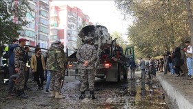 Hiện trường một vụ đánh bom ở Kabul, Afghanistan. Ảnh tư liệu: THX/TTXVN