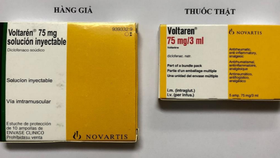 Phát hiện thuốc giảm đau Voltarén 75mg nghi hàng giả bán trên mạng