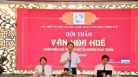 Ông Phan Thiên Định, Phó Chủ tịch UBND tỉnh Thừa Thiên - Huế phát biểu tại hội thảo