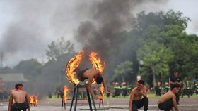 Phần biểu diễn vượt vòng lửa