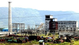Một góc dự án nhà máy thép Vạn Lợi ở Khu kinh tế Vũng Áng