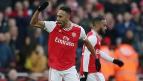 Pierre-Emerick Aubameyang đã công khai cam kết tương lại cùng Arsenal. Ảnh: Getty Images    