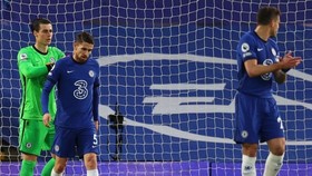 Jorginho mắc lỗi trong bàn thua duy nhất khiến Chelsea thua trận. Ảnh: Getty Images