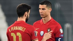Cristiano Ronaldo và Bruno Fernandes là nguồn cảm hứng của nhà vô địch. Ảnh: Getty Images