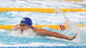 Lê Thị Mỹ Thảo là nữ VĐV bơi đầu tiên của thể thao Bình Phước góp mặt tại giải vô địch thế giới.