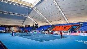 Sân quần vợt SEA Games 31 từng tổ chức giải vô địch quốc gia 2021. Ảnh: L.SƠN