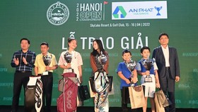 Tay golf Đoàn Xuân Khuê Minh của đội tuyển quốc gia đã dự giải Hà Nội và vô địch U21. Ảnh:  HNGA