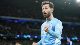 Bernardo Silva e rằng không thể rời Man.City. Ảnh: Getty Images