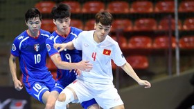 U20 Futsal Việt Nam ngược dòng ấn tượng 5-4 trước đối thủ. Ảnh: Quang Thắng.