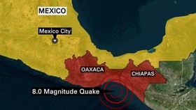 Bang Oaxaca bị thiệt hại nặng nề nhất khi có tới 23 người được xác nhận đã thiệt mạng. Ảnh: CNN