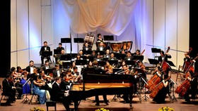 Một chương trình hòa nhạc do Nhà hát Giao hưởng, Nhạc và Vũ kịch TPHCM biểu diễn.         Ảnh:  THUÝ BÌNH