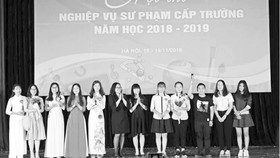 Sinh viên Đại học Sư phạm Hà Nội tham gia hội thi nghiệp vụ sư phạm