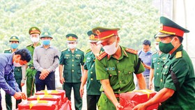 An táng 66 hài cốt liệt sĩ hy sinh tại Lào