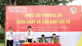 Ông Ko Chung Chih - Phó tổng Giám đốc Vedan Việt Nam phát biểu tại buổi thực tập