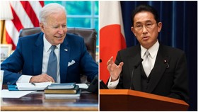 Tổng thống Mỹ Joe Biden và Thủ tướng Nhật Bản Fumio Kishida. Ảnh: REUTERS