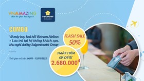 Siêu khuyến mãi dành nhiều ưu đãi đặc biệt cho khách hàng được Saigontourist Group và Vietnam Airlines tung ra đầu năm 2022