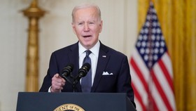 Tổng thống Mỹ Joe Biden vào danh sách bị cấm nhập cảnh Nga. Ảnh: AP