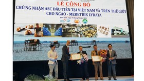 Chứng nhận ASC đầu tiên trên thế giới cho nghêu trắng của Việt Nam