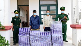 Bộ đội biên phòng cửa khẩu Hoa Lư (tỉnh Bình Phước)  bắt giữ 6 vụ thuốc lá lậu vào ngày 8-6