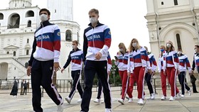Các VĐV của Nga đang phải thi đấu dưới sự đảm bảo  của Ủy ban Olympic quốc gia. Ảnh: HOÀNG YẾN