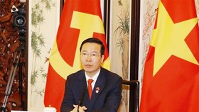 Thường trực Ban Bí thư Võ Văn Thưởng hội đàm với Ủy viên Thường vụ Bộ Chính trị Đảng Cộng sản Trung Quốc Thái Kỳ