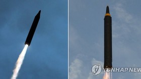 Một vụ bắn tên lửa đạn đạo của Triều Tiên. Ảnh: YONHAP