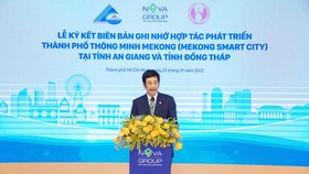 Ông Bùi Thành Nhơn, Chủ tịch HĐQT NovaGroup, tích cực kêu gọi các tổ chức, các doanh nghiệp cùng hợp lực phát triển, cùng vươn ra thế giới.