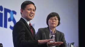  Bộ trưởng Thương mại và Công nghiệp Singapore Chan Chun Sing  Ảnh: KUA CHEE SIONG