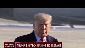Tổng thống Trump khẳng định Big Tech đã phạm sai lầm "thê thảm". (Ảnh: CNBC)