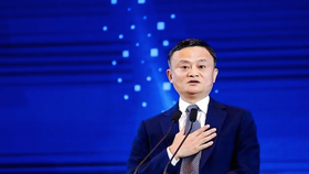 Jack Ma tại Hội nghị Thượng đỉnh Bến Thượng Hải 2020 ở Thượng Hải.  Ảnh: Handout