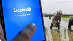 Facebook nhận thấy cơ hội tăng trưởng tại thị trường nông thôn Việt Nam với lượng lớn người dùng ngày càng thạo dùng di động thông minh - Ảnh: AFP