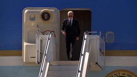 Tổng thống Mỹ Joe Biden đã tới Geneva ngày 15/6. Ảnh: CNN.