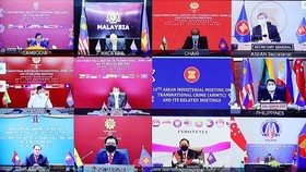 ASEAN officials attend the 15th ASEAN Ministerial Meeting on Transnational Crimes and Related Meetings on Wednesday. — VNA/VNS Photo